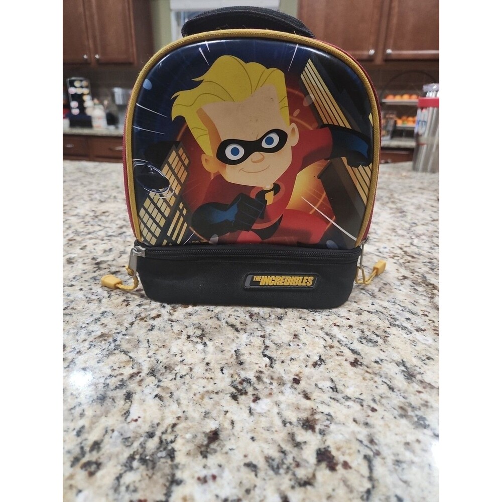 The Incredibles Dash Insulated Padded Handle Lunch Box Pixar Disney Store